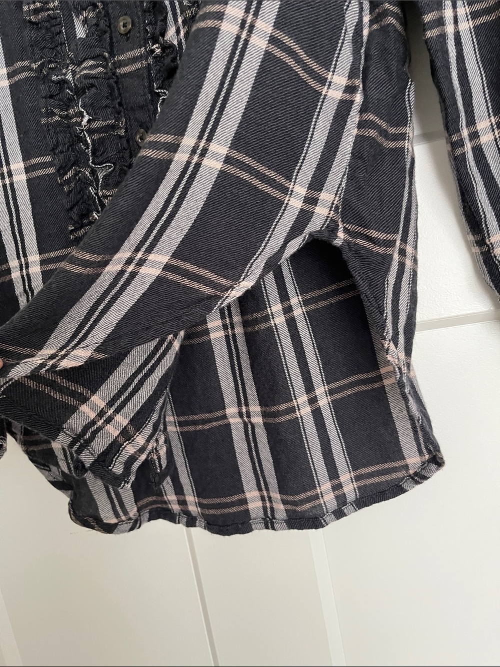 Anthropologie Pilcro Oversized Tuxedo Button Down Shirt - Size XXS - EUC - Picture 7 of 14